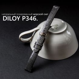 Ремешок Diloy Delux P346 черный с клипсой