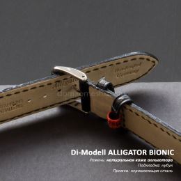Ремешок Di-Modell Alligator Bionic черный